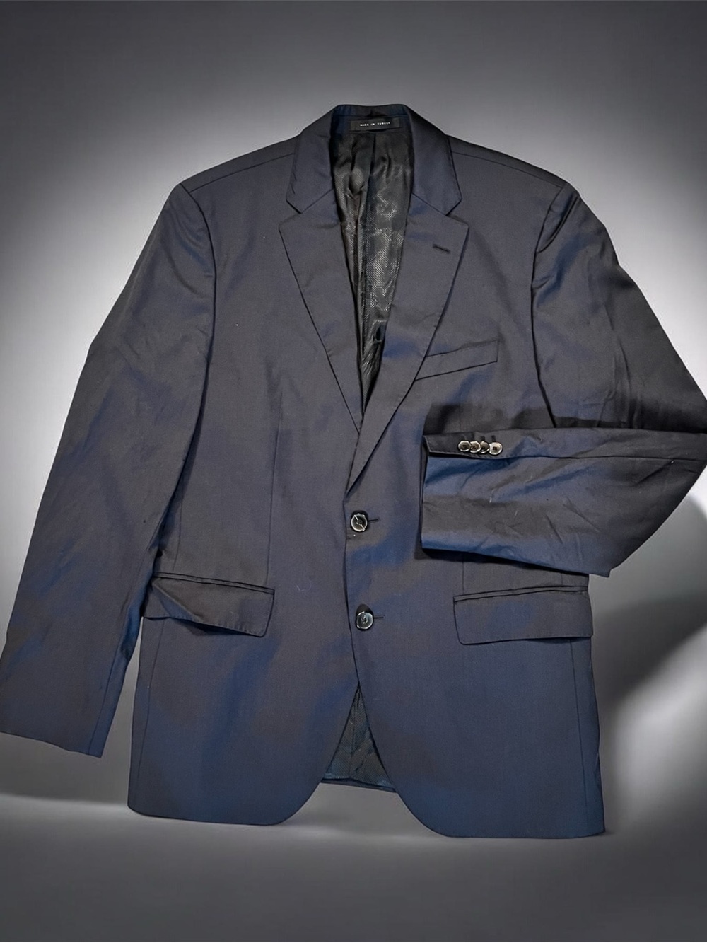 Hugo Boss Men's Navy Blue Two-Button Sport Coat